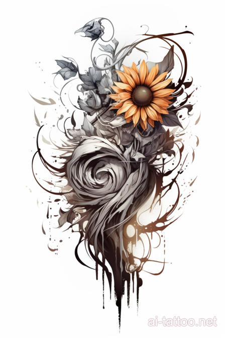  AI Sunflower Tattoo Ideas 24